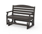 POLYWOOD Savannah 48" Glider — Vintage Coffee