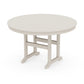 POLYWOOD 48" Round Farmhouse Dining Table — Sand