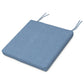 POLYWOOD Acadia Dining Side Seat Pad — Sky Blue