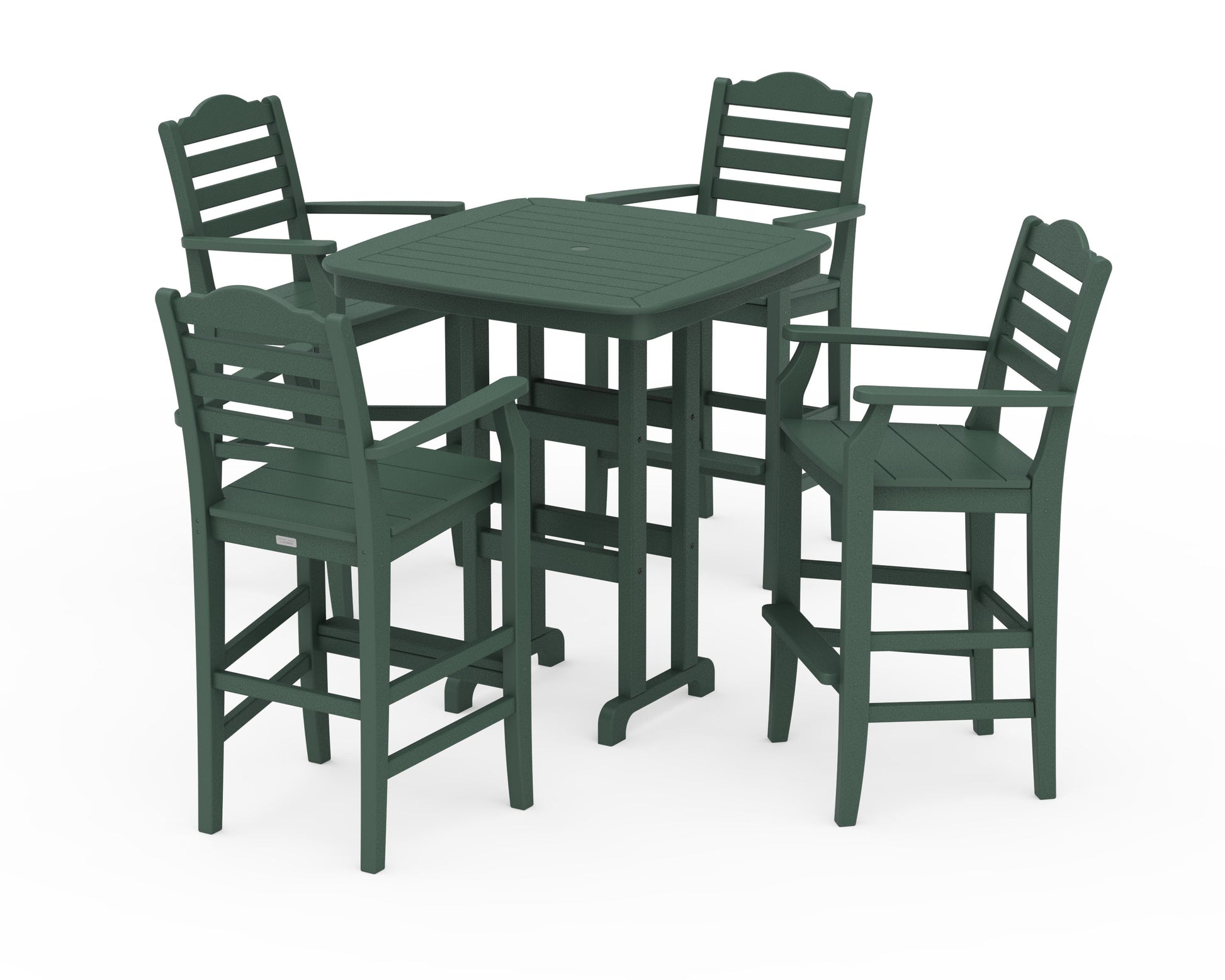 POLYWOOD Savannah 5-Piece Bar Set — Green