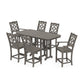 POLYWOOD Chinoiserie 7-Piece Counter Set — Driftwood
