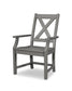 POLYWOOD Braxton Dining Arm Chair — Slate Grey