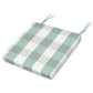 POLYWOOD Acadia Dining Side Seat Pad — Buffalo Plaid Glacier Spa