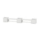 POLYWOOD 48" Country Living Straight Double Planter Bench Set - Large — White