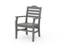 POLYWOOD Savannah Dining Arm Chair — Slate Grey