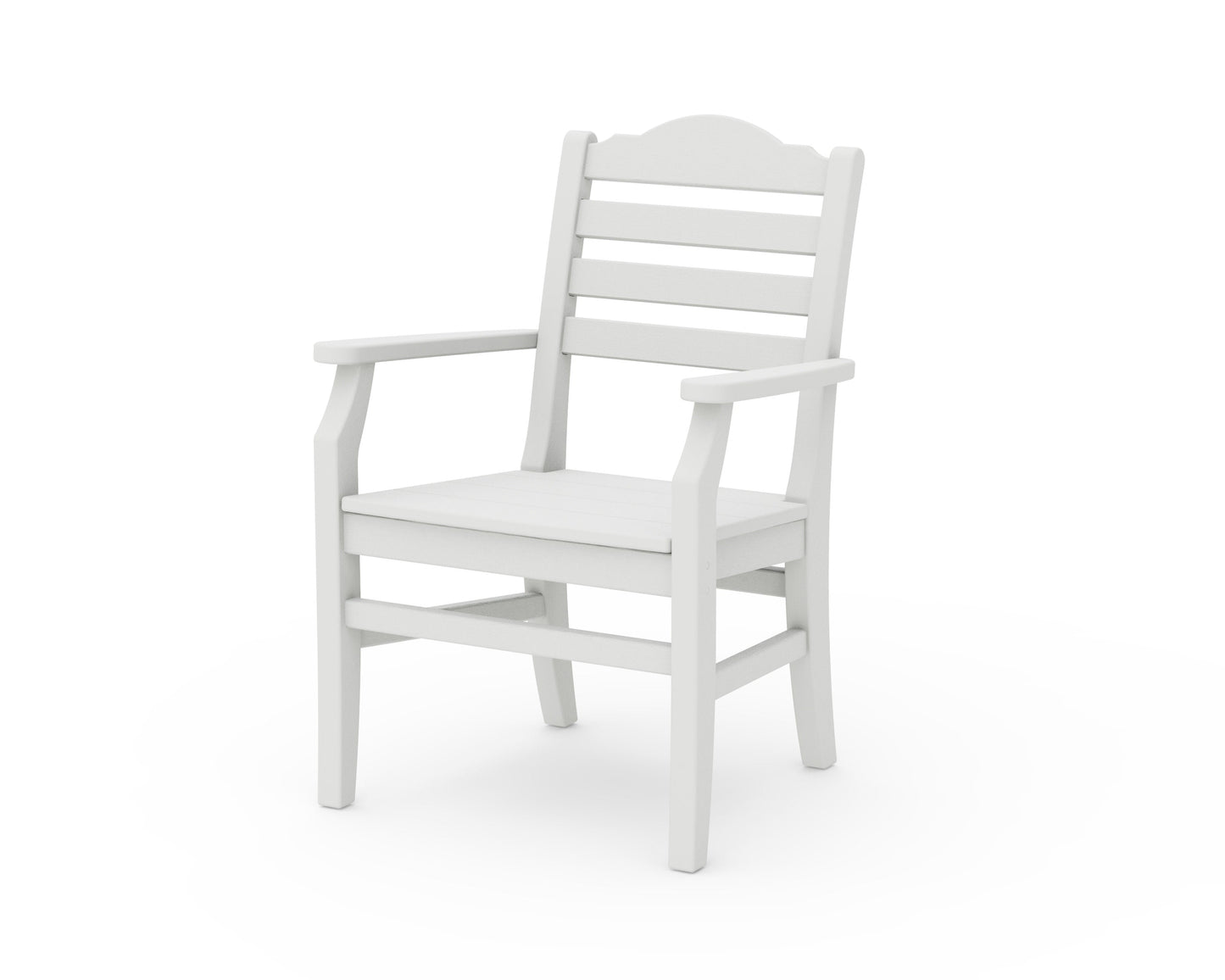 POLYWOOD Savannah Dining Arm Chair — Vintage White