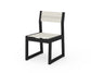 POLYWOOD EDGE Sling Dining Side Chair — Black / Parchment Sling
