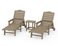 POLYWOOD 3-Piece Savannah Chaise Lounge Set — Vintage Sahara