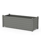 POLYWOOD Nautical Large Rectangle Triple Planter Box — Slate Grey