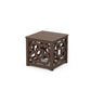 POLYWOOD Chinoiserie Accent Table — Mahogany