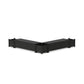 POLYWOOD 60" Nautical L- Shaped Planter Storage Bench Corner Set — Black