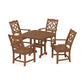 POLYWOOD Chinoiserie 5-Piece Dining Set — Teak