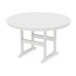 POLYWOOD 60" Round Farmhouse Counter Table — White