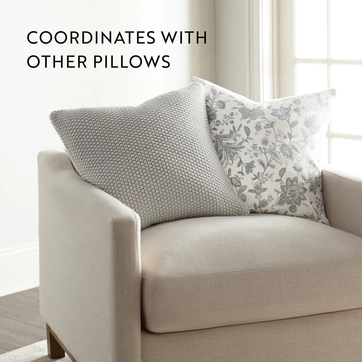 Seed Stitch Knit Acrylic Decor Throw Pillow Cover