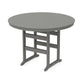 POLYWOOD 60" Round Farmhouse Bar Table — Slate Grey