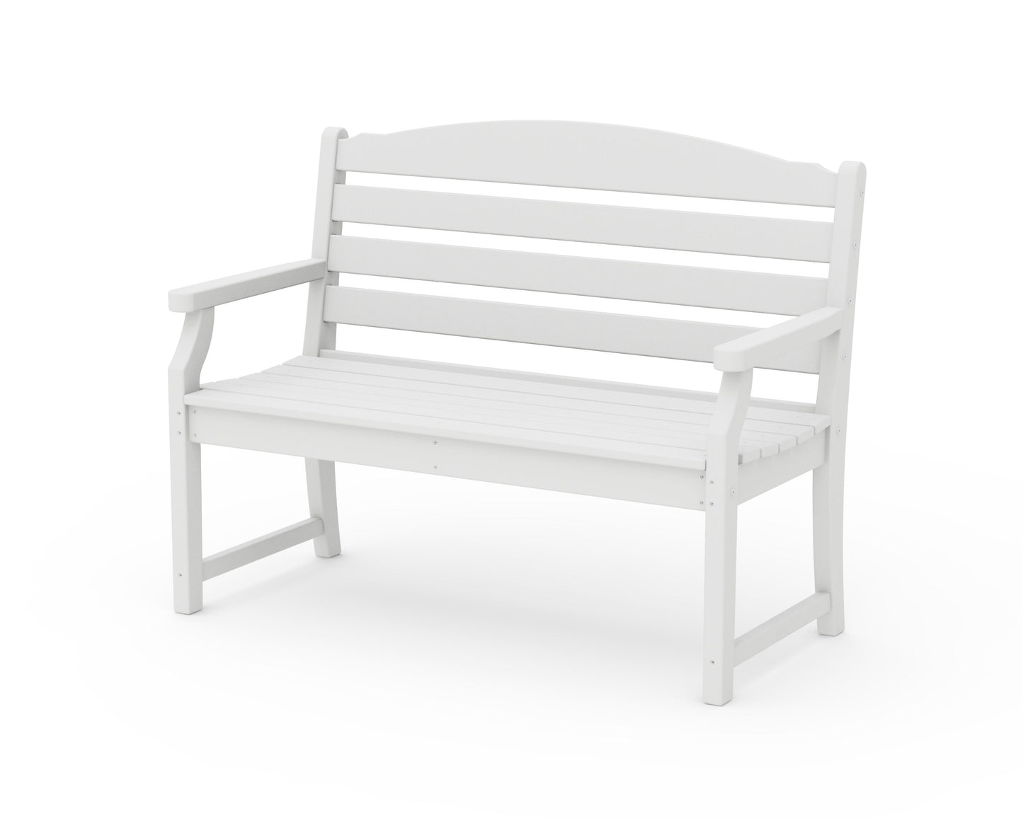 POLYWOOD Savannah 48" Bench — White
