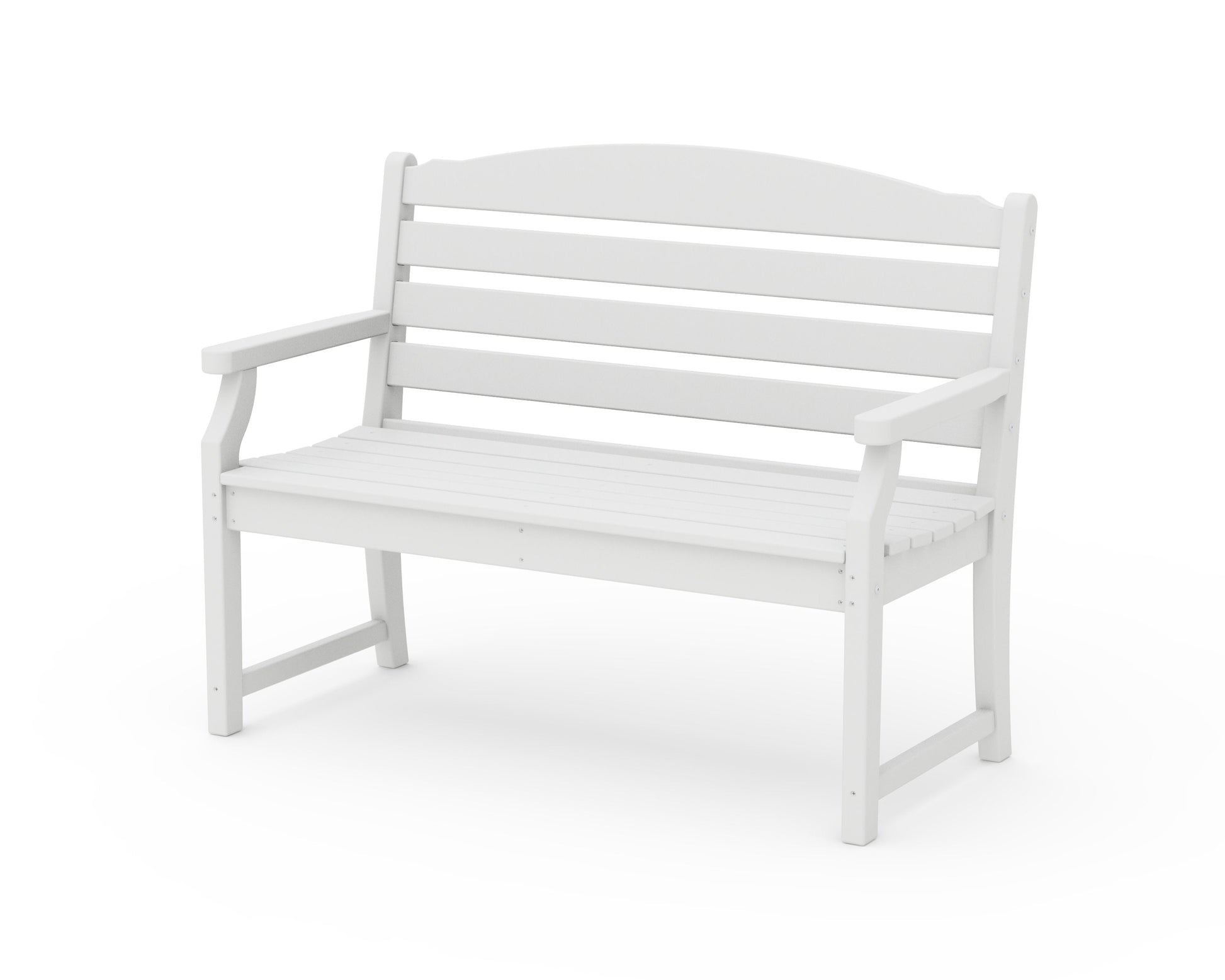 POLYWOOD Savannah 48" Bench — White