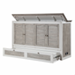 Islamorada Queen-Size Cabinet Bed — Dapple Grey and Blanc