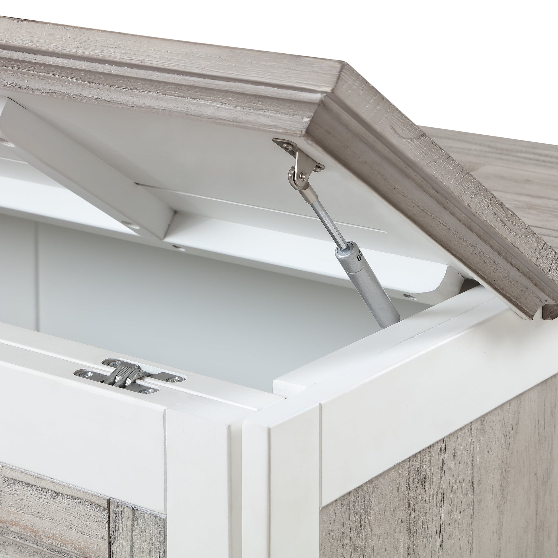 Islamorada Queen-Size Cabinet Bed — Dapple Grey and Blanc