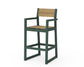 POLYWOOD EDGE Sling Bar Arm Chair — Green / Burlap Sling