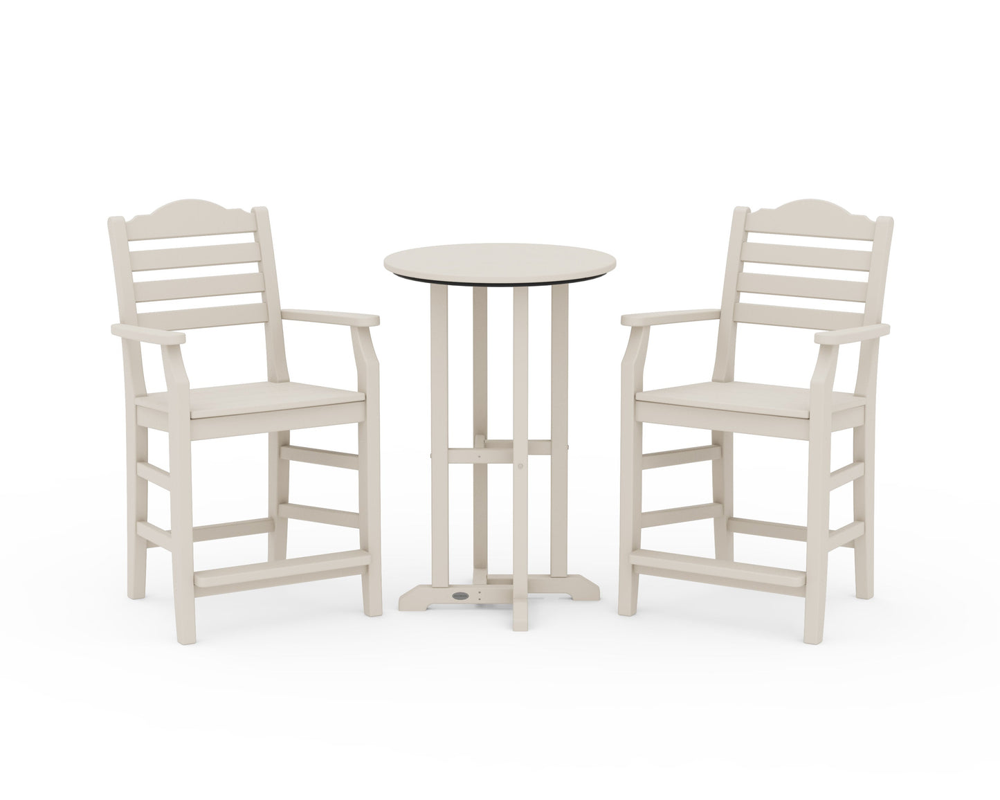 POLYWOOD Savannah 3-Piece Farmhouse Counter Set — Sand
