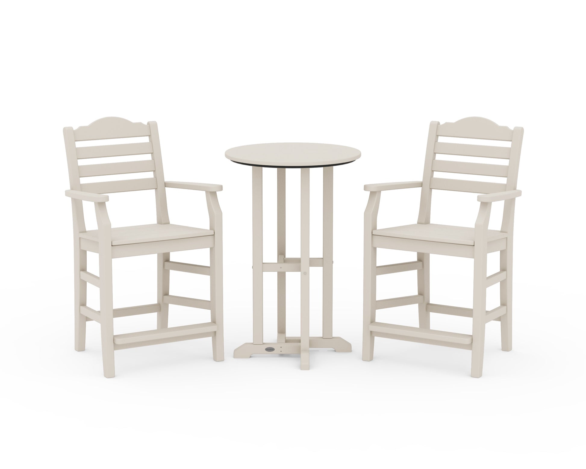 POLYWOOD Savannah 3-Piece Farmhouse Counter Set — Sand
