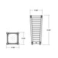 POLYWOOD Nautical Tapered Square Tall Planter Box