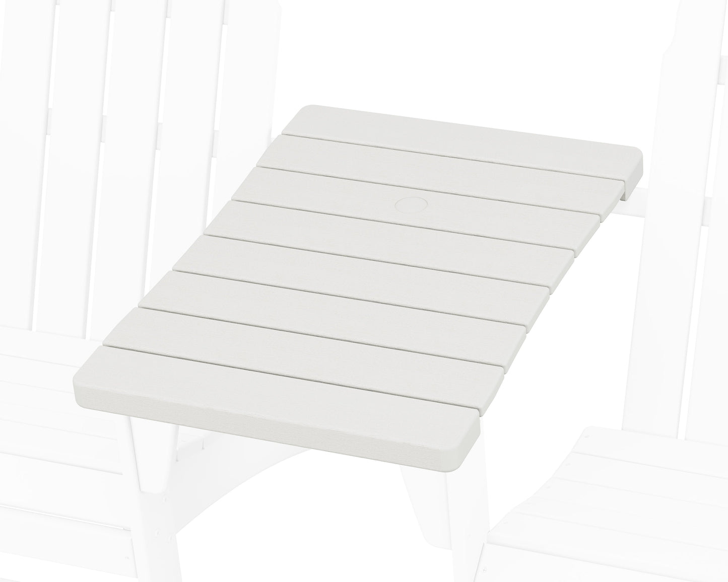 POLYWOOD 400 Series Straight Adirondack Connecting Table — Vintage White