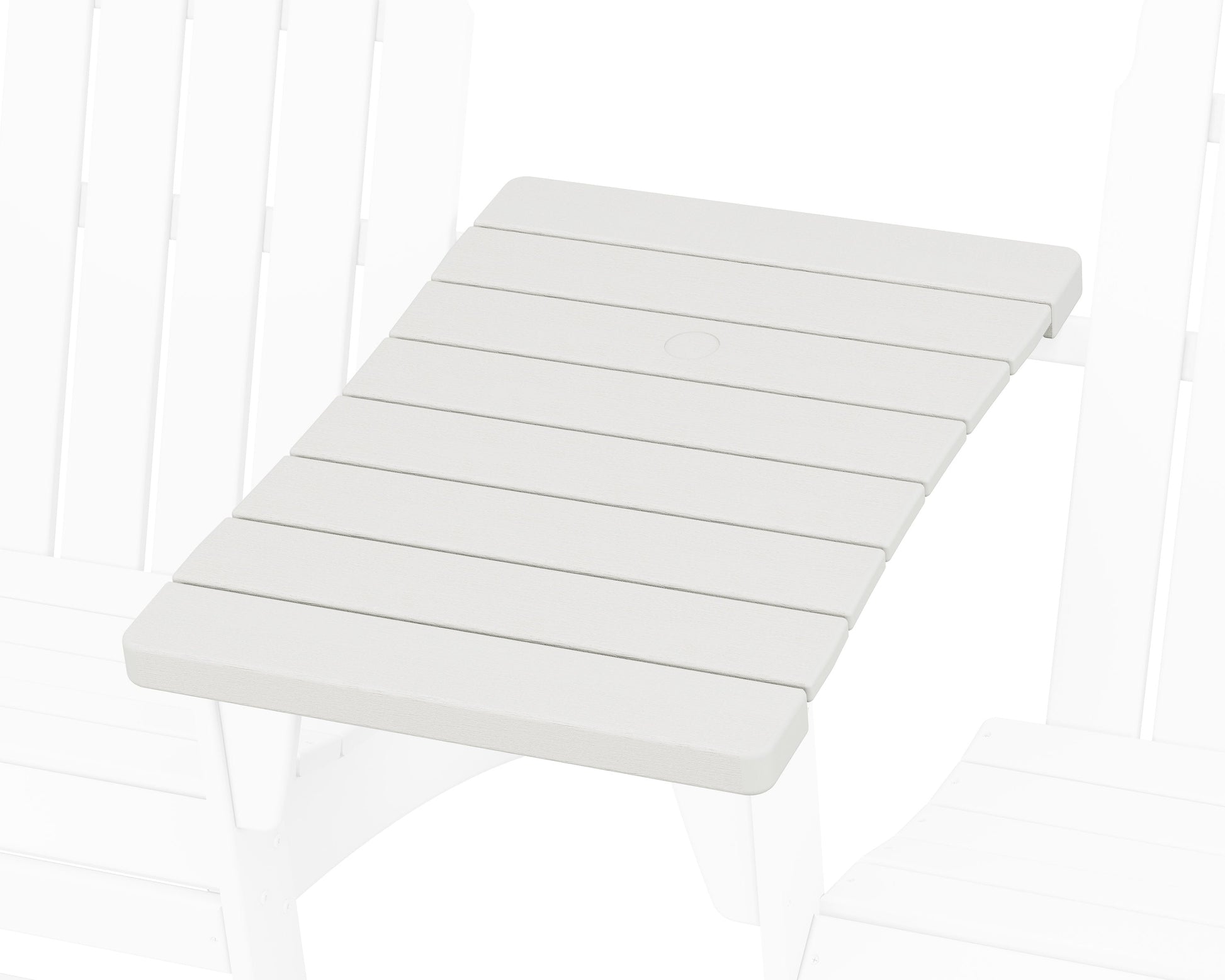 POLYWOOD 400 Series Straight Adirondack Connecting Table — Vintage White