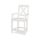 POLYWOOD Braxton Counter Arm Chair — White