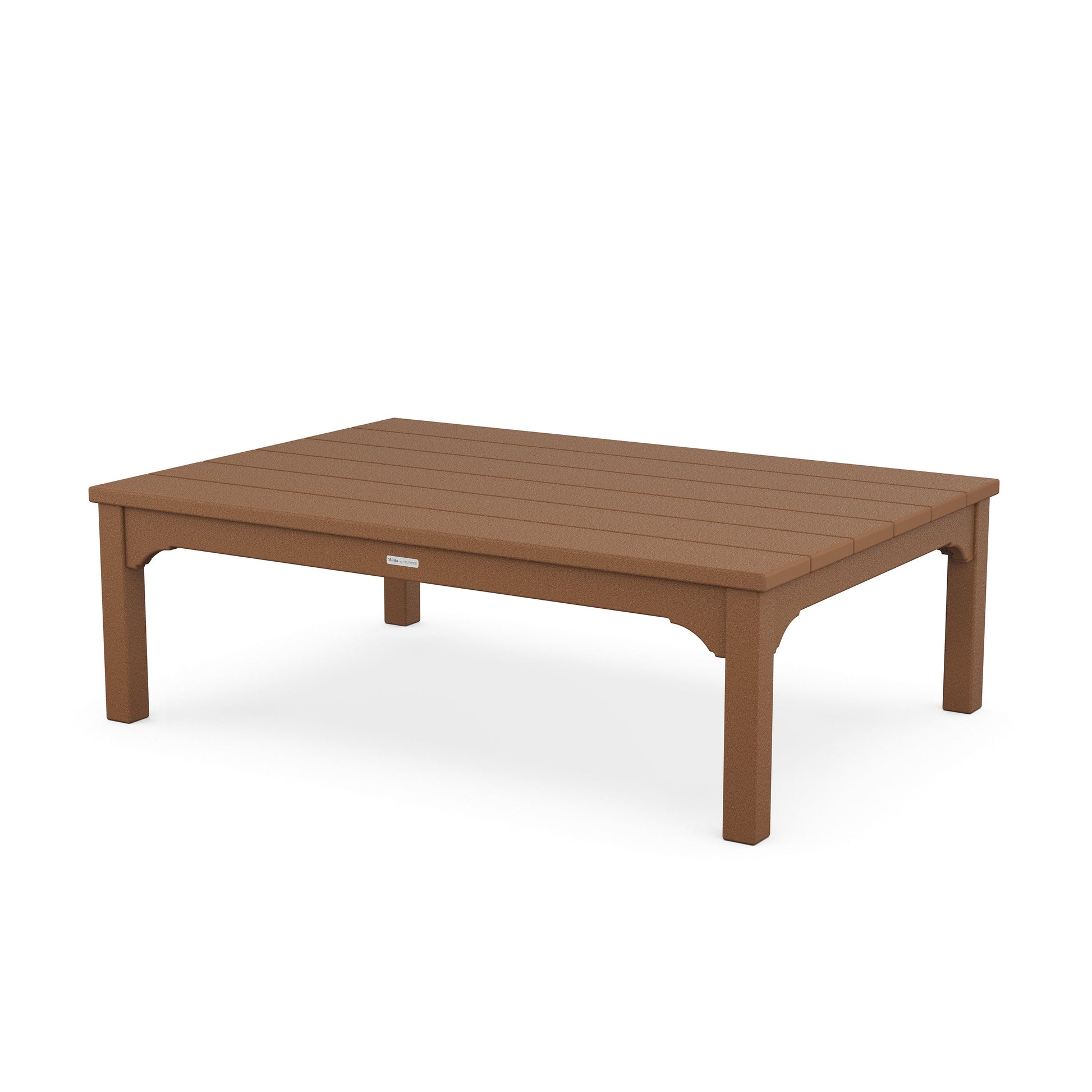 POLYWOOD Chinoiserie Coffee Table — Teak