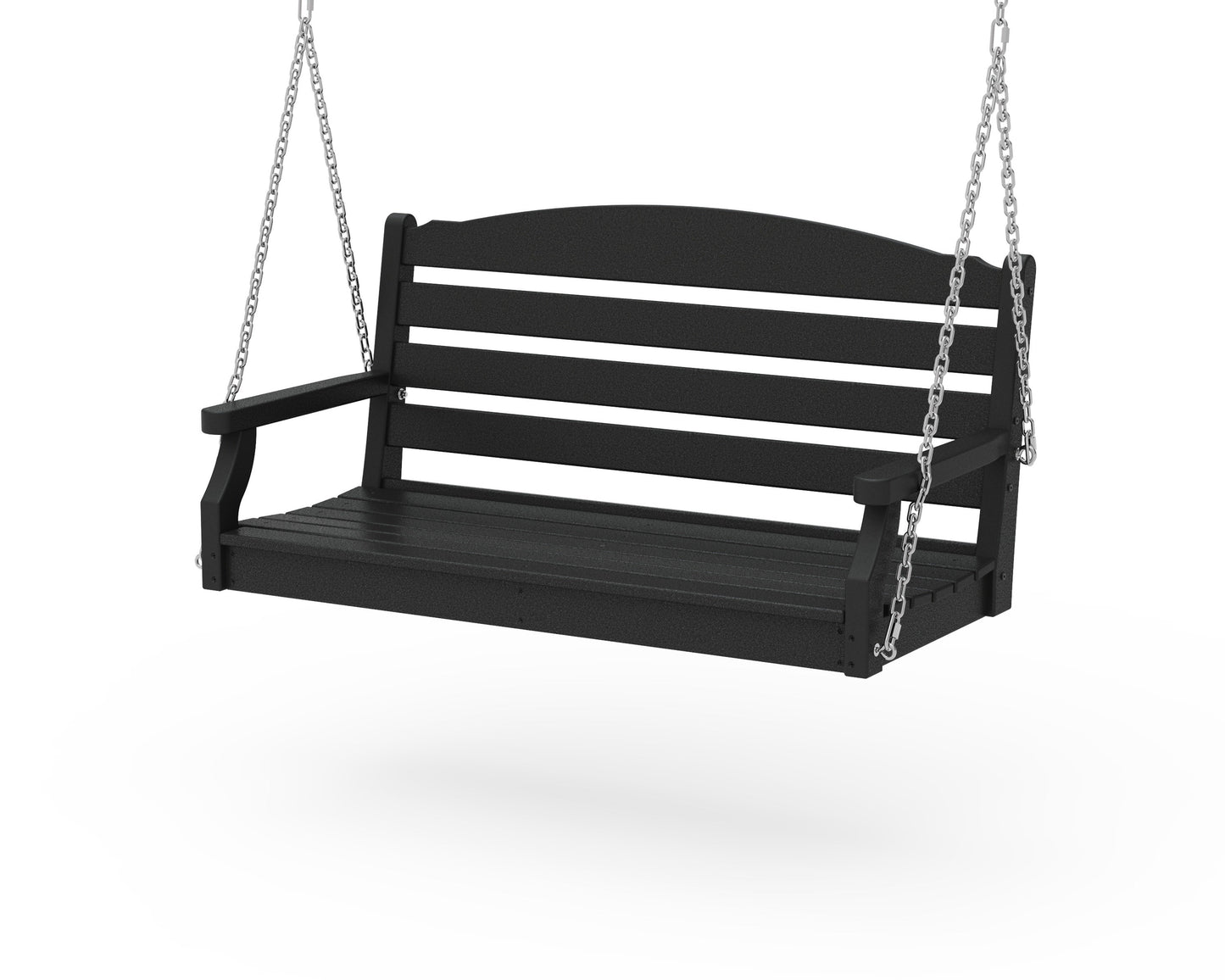 POLYWOOD Savannah 48" Swing — Black