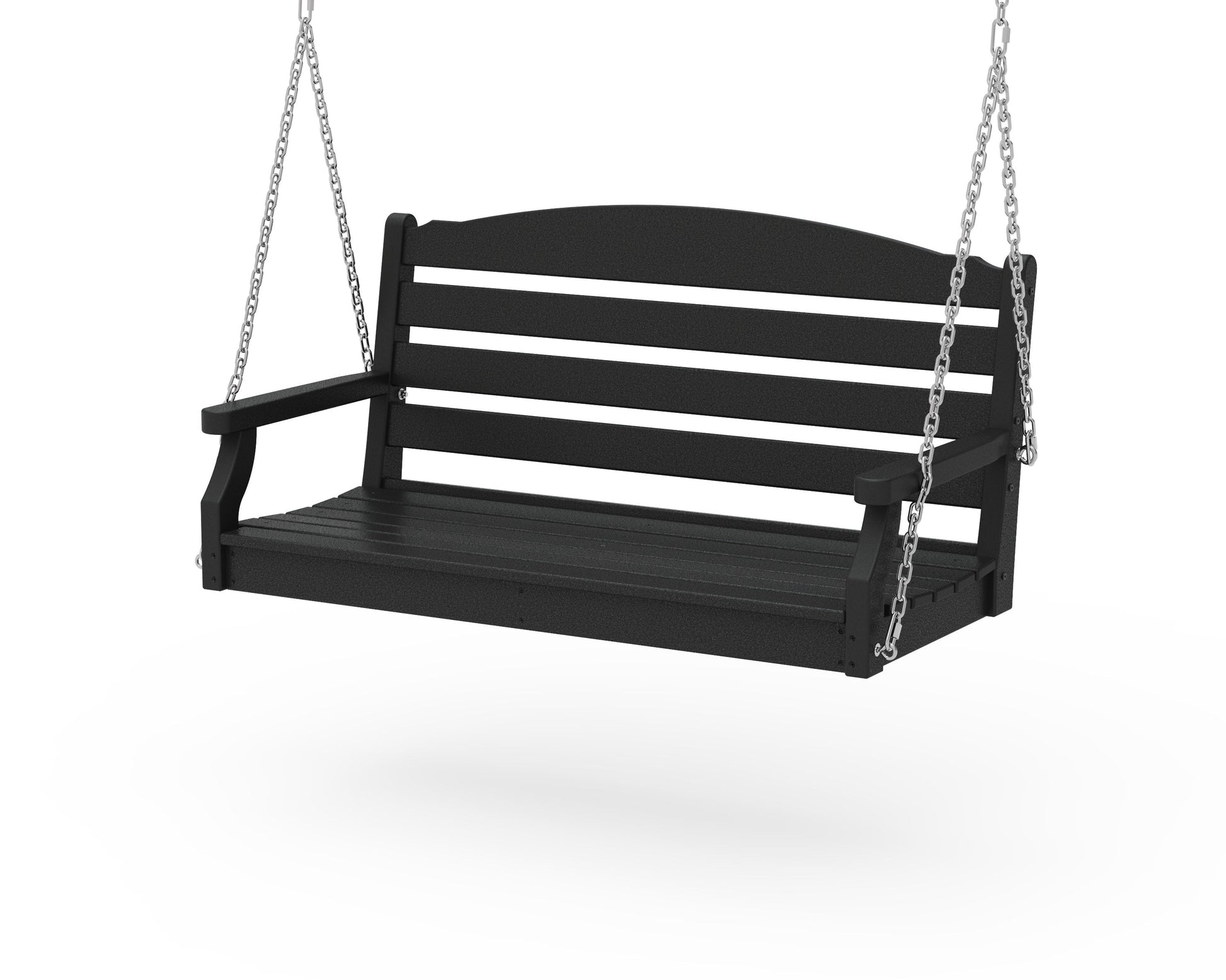 POLYWOOD Savannah 48" Swing — Black