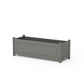 POLYWOOD Country Living Rectangle Triple Planter Box — Slate Grey