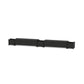 POLYWOOD 60" Vineyard Straight Double Planter Storage Bench Set — Black