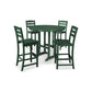 POLYWOOD La Casa Café 5-Piece Side Chair Bar Dining Set FREE SHIPPING