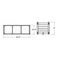 POLYWOOD Nautical Large Rectangle Triple Planter Box