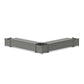 POLYWOOD 72" Vineyard Straight Double Planter Storage Bench Set