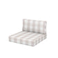 POLYWOOD Acadia Back/Seat Cushion Set — Buffalo Plaid Dune Burlap