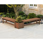 POLYWOOD 60" Vineyard L- Shaped Planter Bench Set