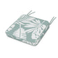 POLYWOOD Chinoiserie Arm Chair Seat Cushion — Leaf Glacier Spa