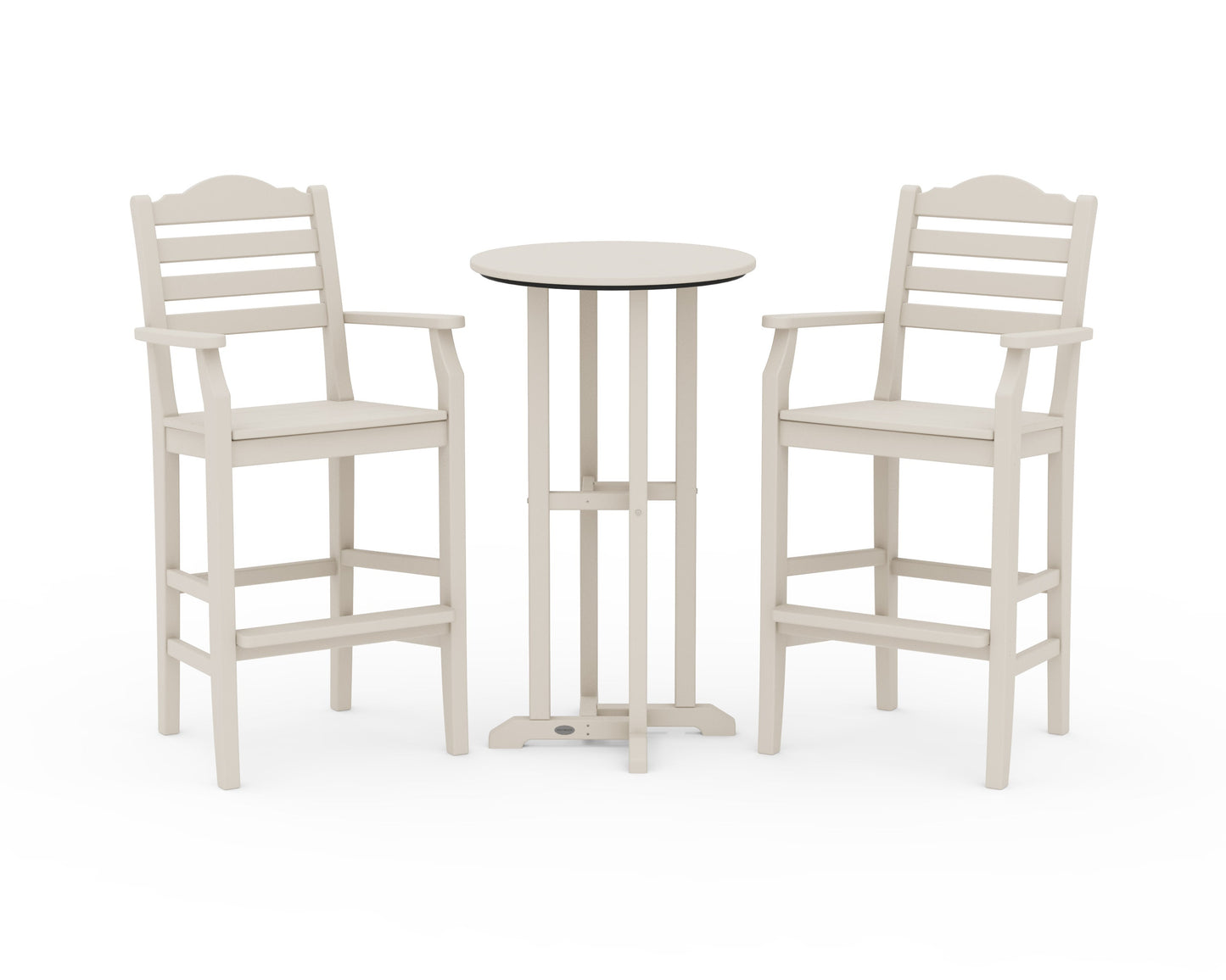 POLYWOOD Savannah 3-Piece Farmhouse Bar Set — Sand