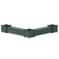 POLYWOOD 72" Vineyard L- Shaped Planter Storage Bench Corner Set- Large — Green