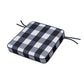 POLYWOOD Acadia Dining Arm Seat Cushion — Buffalo Plaid Marine Indigo
