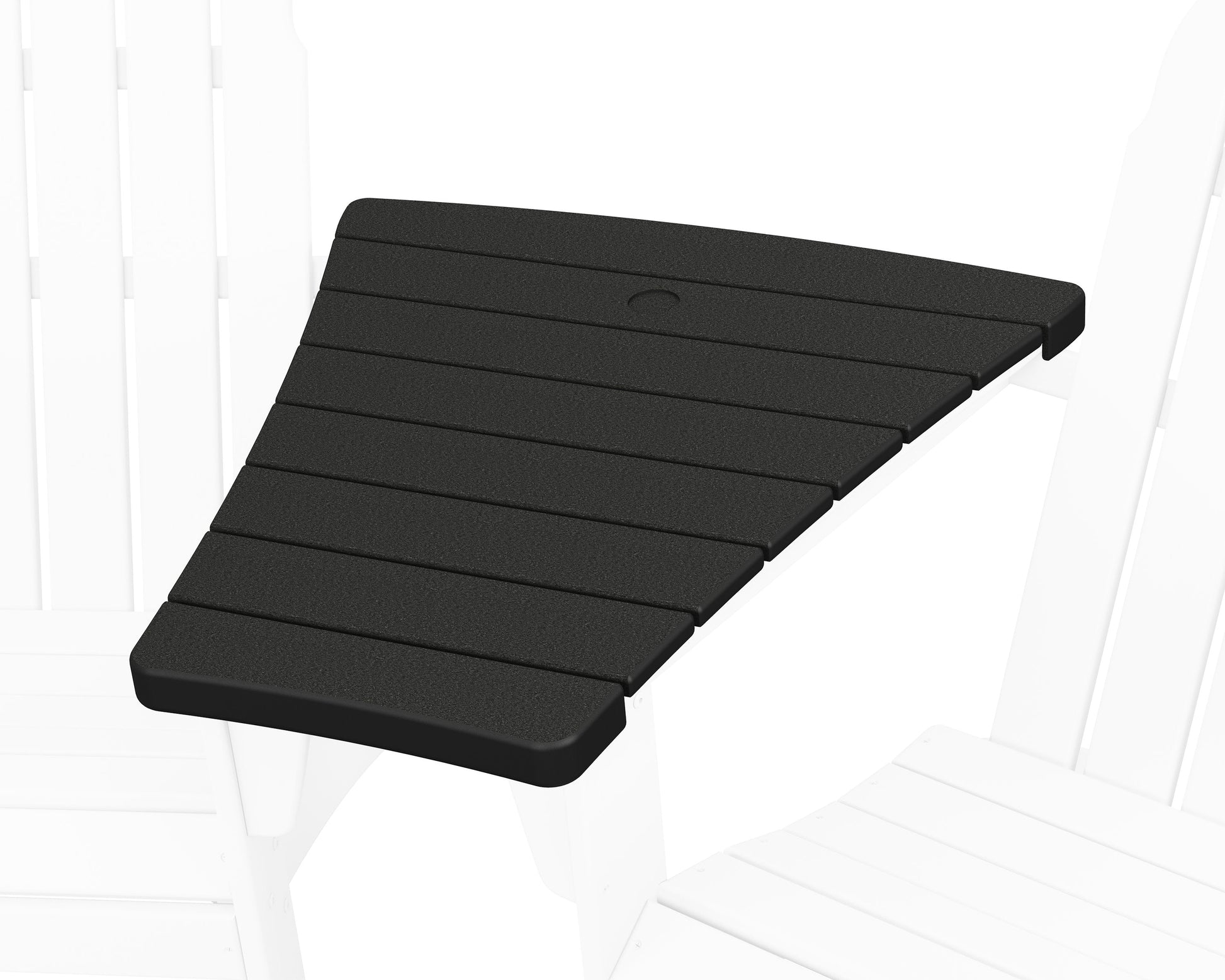 POLYWOOD 400 Series Angled Adirondack Connecting Table — Black