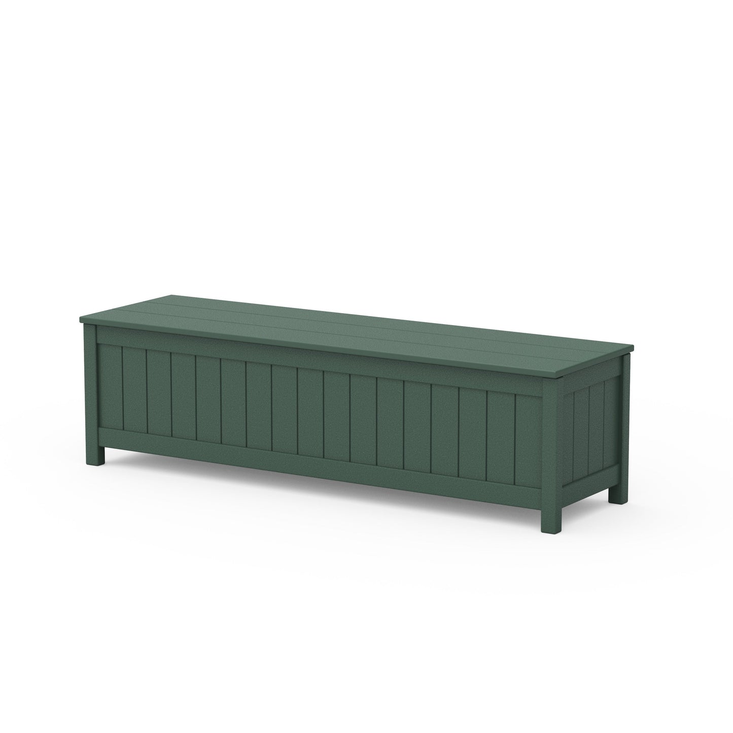 POLYWOOD Vineyard 60" Storage Bench — Green