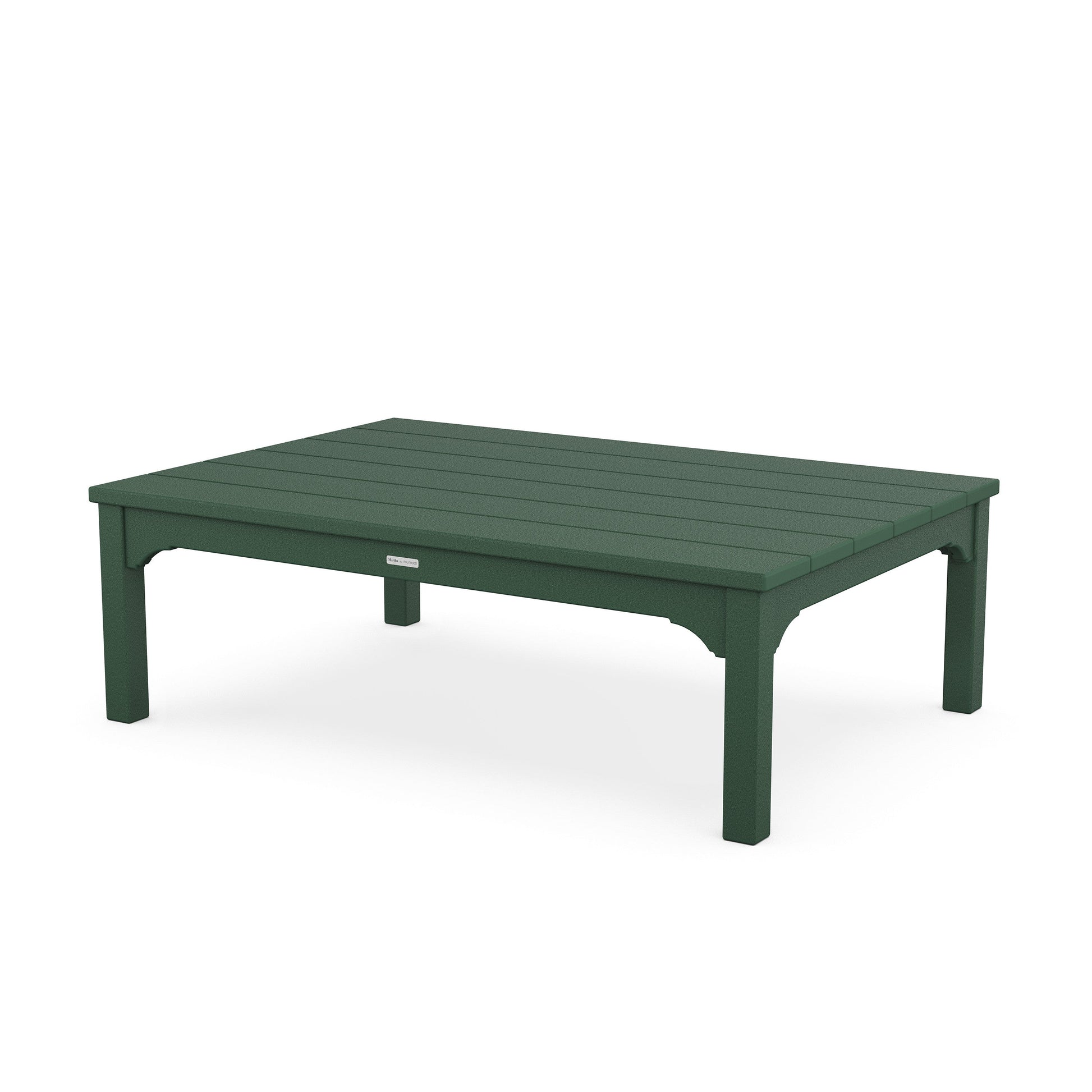POLYWOOD Chinoiserie Coffee Table — Green