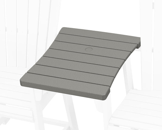 POLYWOOD 600 Series Straight Adirondack Dining Connecting Table — Slate Grey