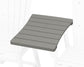 POLYWOOD 600 Series Straight Adirondack Dining Connecting Table — Slate Grey