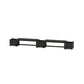 POLYWOOD 48" Vineyard Straight Double Planter Bench Set — Black